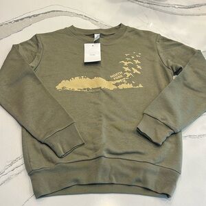 NWT Alternative Womens North Fork LI Sweatshirt Size XS Army Green